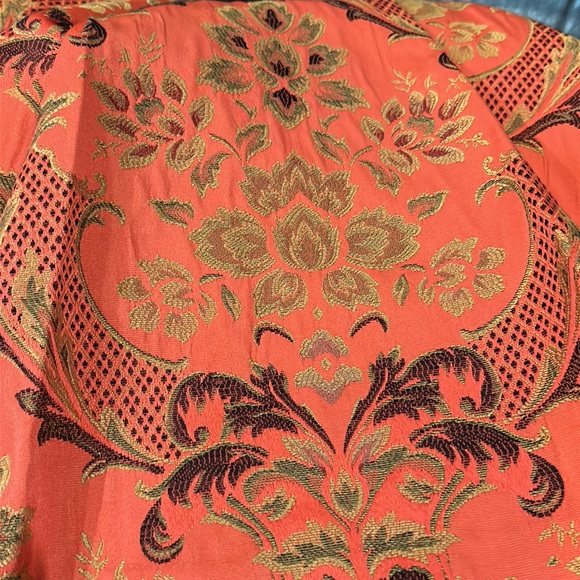 Robe Alice + Olivia Mollie Deep V - Brocart Rouge Fleuri Jacquard - Taille 4 - Neuve Avec Étiquette